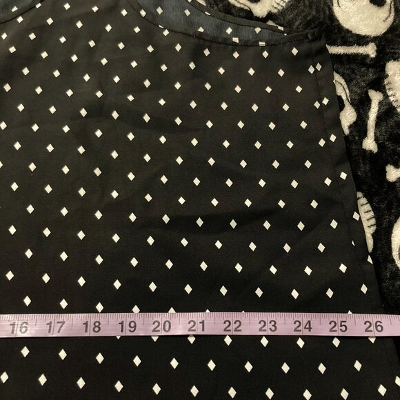 RICKI'S Plus-size black white diamond print tank top ~ Goth 2X XXL 3X XXXL shirt - Picture 8 of 13